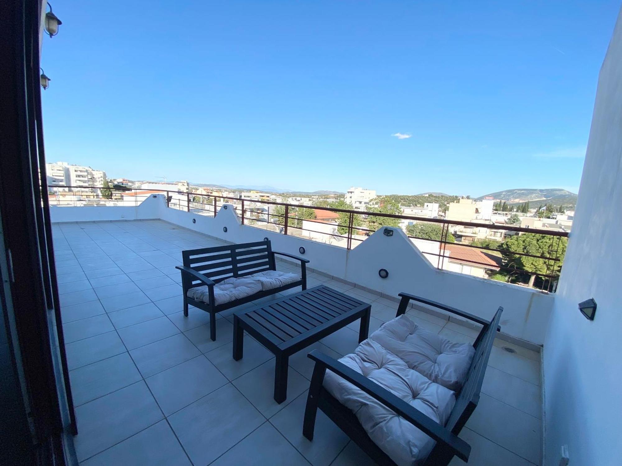 Luxury View Apartment 10Min From Athens Airport Koropion Bagian luar foto
